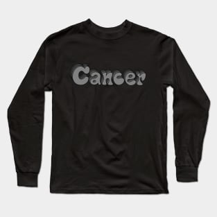 Monochrome Cancer Long Sleeve T-Shirt